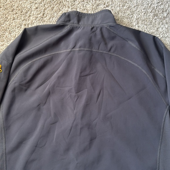 EUC Men’s The North Face Soft Shell Gray/Yellow Zip Jacket Size XXL - Picture 7 of 10